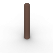 Recycling-material post | hemispherical head � 150 mm | Bollards without milled groove and reflectorsColor: brown